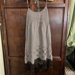 SUNDANCE COTTON & LACE EMBROIDERED SUNDRESS/TUNIC SIZE M